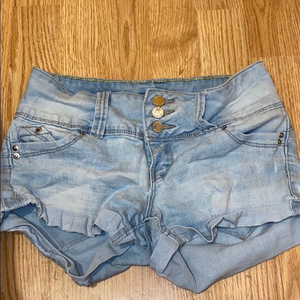 Ymi light blue shorts